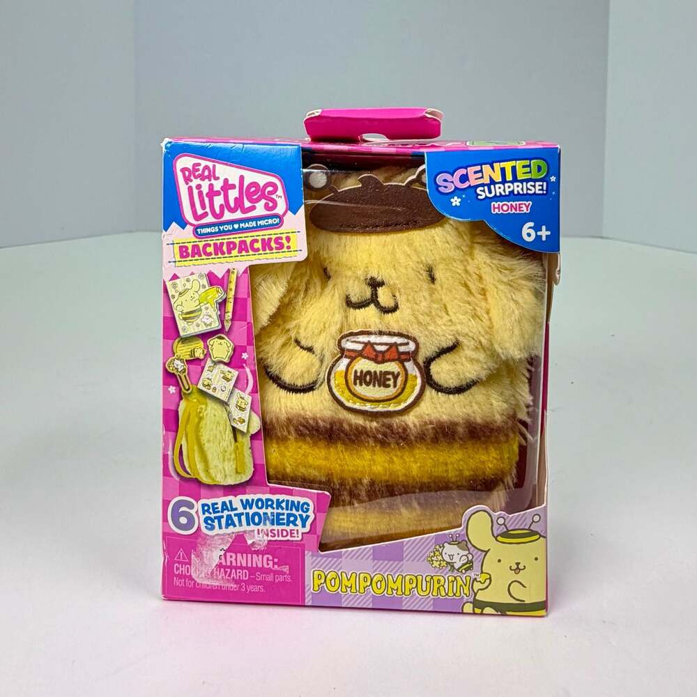 Real Littles Sanrio Pompompurin Honey Scented Surprise Mini Backpack Kit